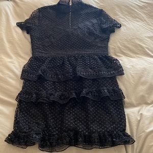 Aqua lace dress